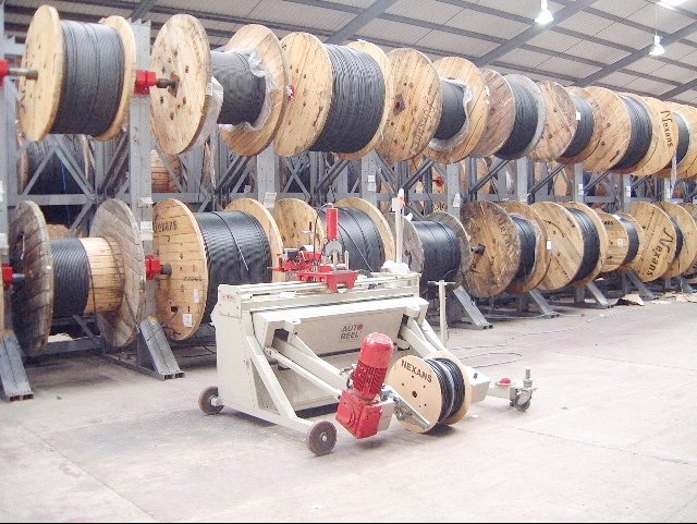 PLW In Service Alongside Cable Drum Racking